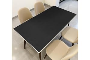 Warmstar Leather Table Cover 28 x48 Inch, 1.8MM Thick PVC Table Protector Waterproof, Desk Cover Protector Non-Slip Table Pad for Kitchen, Dresser, Gaming Desk,Dining Room Table