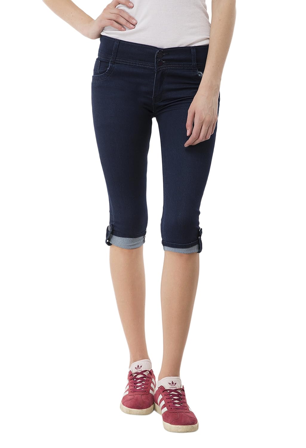 aakrithi denim capri