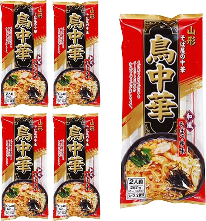 Amazon 鳥中華 ラーメン みうら食品 中華そば 山形 2食入り 5パック スープ付 インスタント 麺 棒麺 袋麺 乾麺 ご当地 グルメ マツコの知らない世界 プライムstore ラーメン 通販