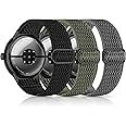 Tovimall Nylon Bands Compatible with Google Pixel Watch 3 45mm Watch Band,Elastic Adjustable Straps Soft Sport Wristbands Replacement for Pixel Watch 3 45mm Men Women(3 Pack)
