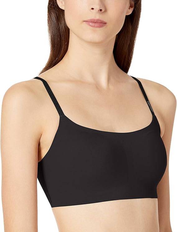 calvin klein women's invisibles adjustable skinny strap bralette