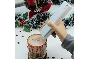 EVEBOT Handheld Food PrintPen Portable Mini Coffee PrintPen Latte Art Macaron Cookie DIY Design Print Pen, Bluetooth 4.2-Brow