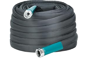 LINEX Garden Hose 100ft Flexible Water Hoses, Heavy Duty Hose, Lightweight and Kink-Free Garden Hoses with Aluminum Fittings