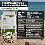 Hellenia 100% Antarctic Krill Oil 500mg 60 Softgels DHA EPA Astaxanthin view 6