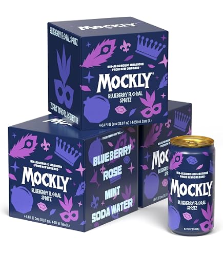 Amazon.com : Mockly Blueberry Floral Spritz Booze-Free Cocktail