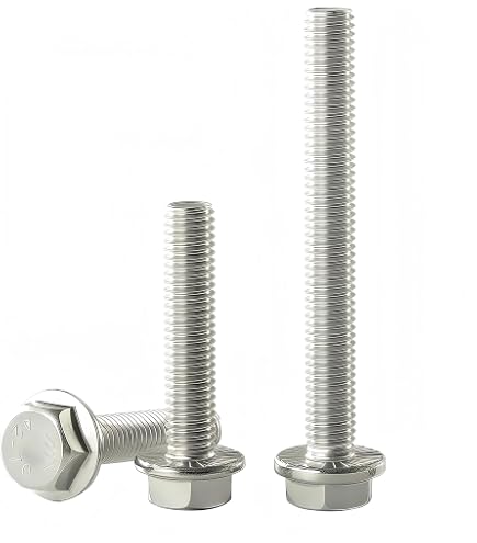 M10 x 1.5mm Flange Nuts, binifiMux Diameter 10Pcs Serrated Hex