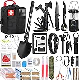 ABPIR 170 PCS Survival Kits, Survival First Aid Kit with Essential Survival Gear Emergency Medical Supplies for Hiking Camping Backpacking Outdoor Adventure, Gifts for Him Dad Men Christmas