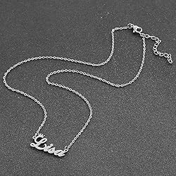 Custom Silver Name Necklace Personalized for