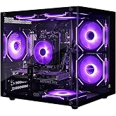 Olialia Gaming PC, GeForce RTX 3060 Ti 8GB, Ryzen 5 5500 High Performance | 16GB RAM, 1TB PCIe SSD, Prebuilt Gaming Tower Desktop Computer, 600W Power Supply, 7x ARGB Fans, WiFi 6, Windows 11 Home
