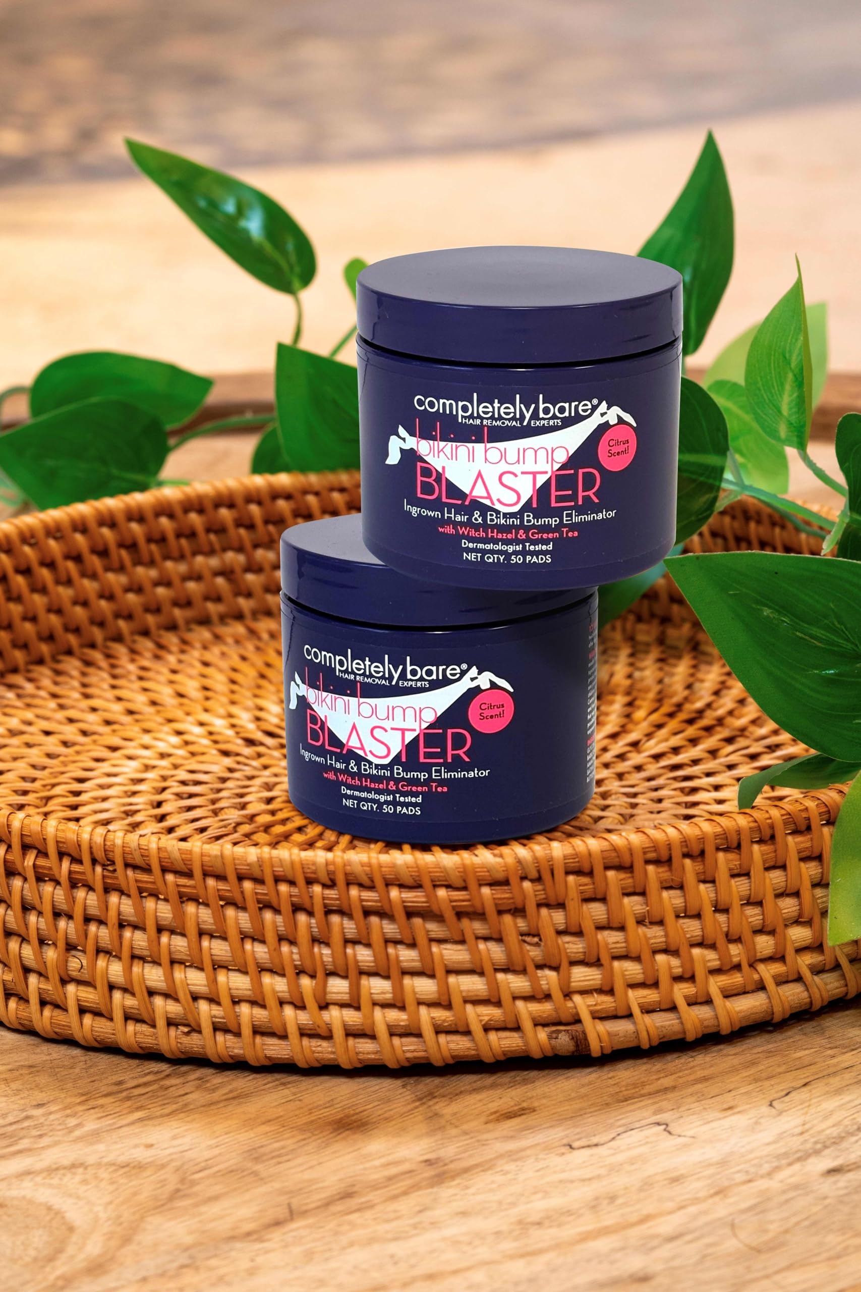 completely bare bikini bump BLASTER Ingrown Hair & Bikini Bump Eliminator - Exfoliating AHAs & BHAs
