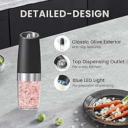 BELRIGO Battery Operated Salt And Pepper Grinder