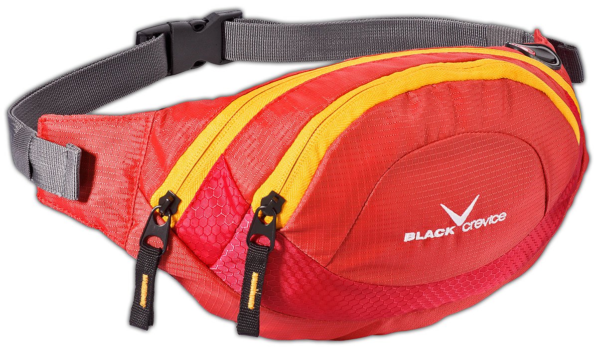 Black Crevice adults’ bum bag, Unisex, Bauchtasche, red, 2