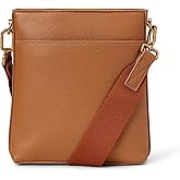 Amazon Essentials womens Faux Leather Slim Crossbody Bag