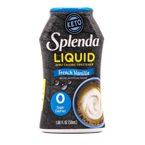 SPLENDA LIQUID ZERO CALORIE LIQUID SWEETENER, ORIGINAL FRENCH VANILLA, 1.68 FL OZ