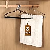 FREZON Extra-Wide Drapery Hangers Blanket Hangers Heavy Duty Space Saving with Nonslip Tube- Great for Quilts, Sleeping Bags, Comforters, Table Cloths(8 Pack)