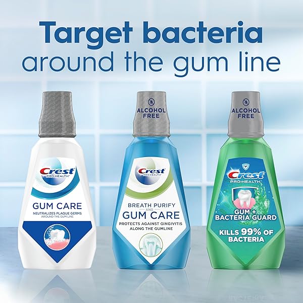 CREST PRO-HEALTH GUM CARE MOUTHWASH, COOL WINTERGREEN, CPC ANTIGINGIVITIS/ANTIPLAQUE ORAL RINSE 1L (33.8 FL OZ)