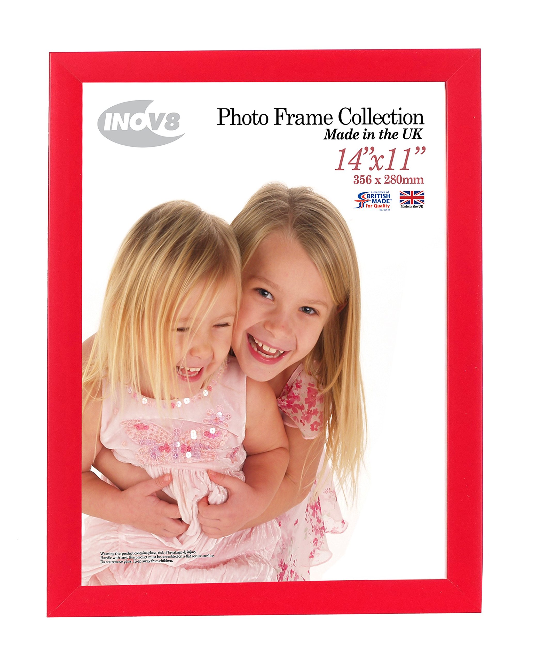 Inov8 Framing Inov8 British Made Traditional Picture/Photo Frame, Regal Red, 14x11 inch, 14x11 — image 1