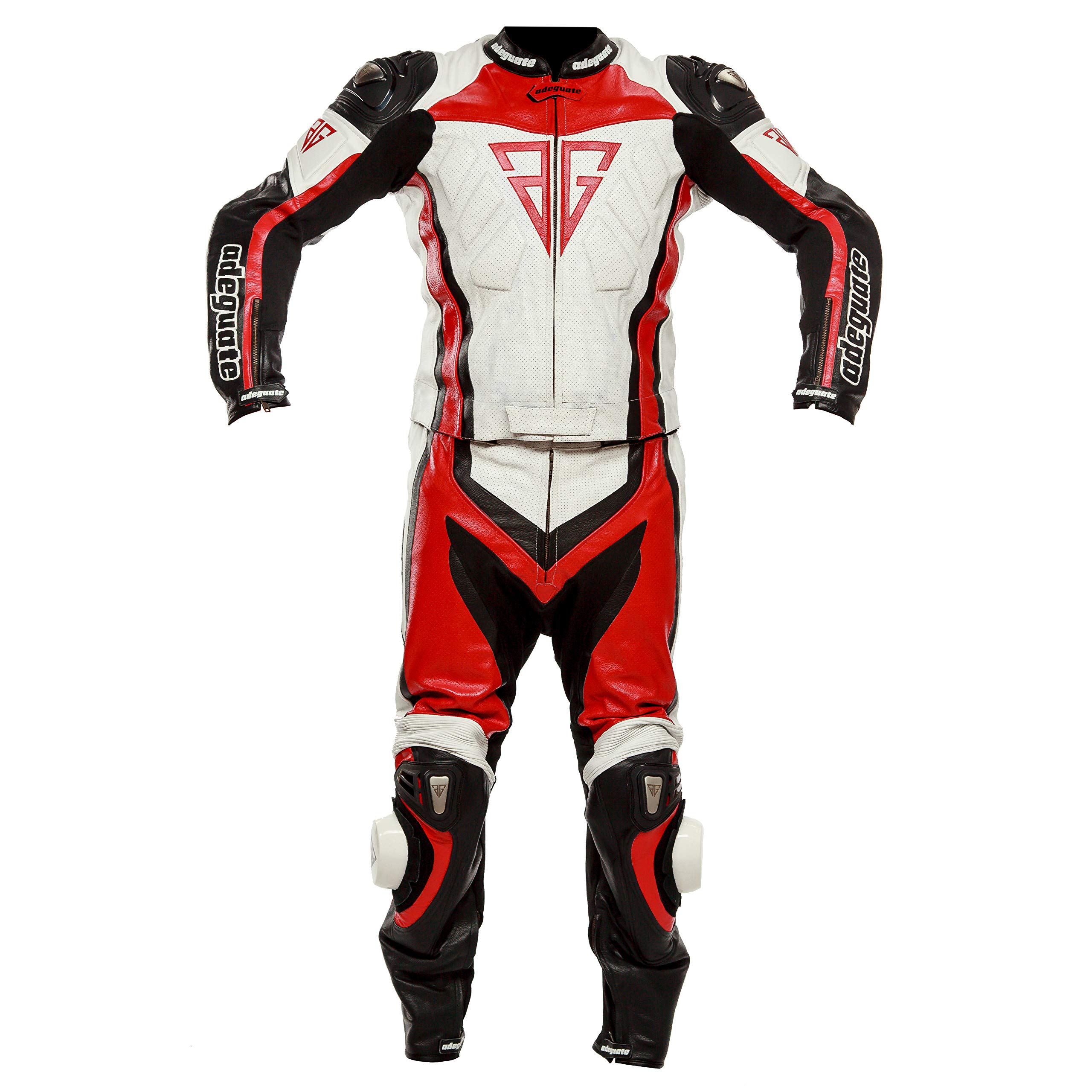 ADEGUATE Motorcycle Suit For Men,Motorbike Real Leather Two Pieces