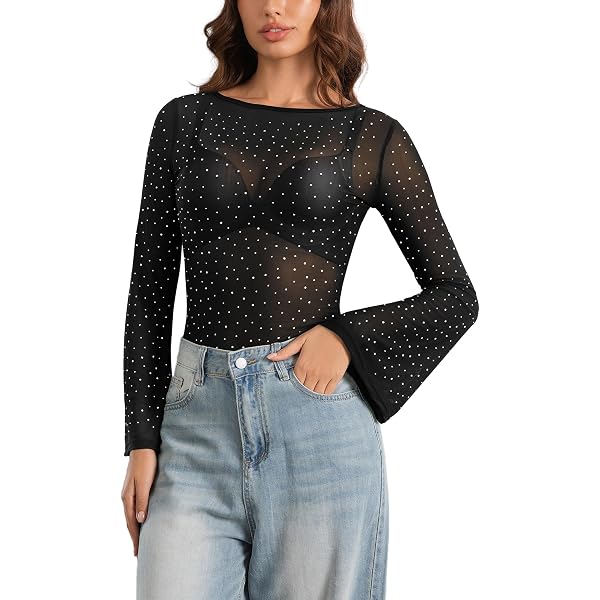 Eiffel Women's Bodysuit - Leopard & Snake Print Thong Leotard | Long/Short Sleeve Options | Sizes S-L - View #5