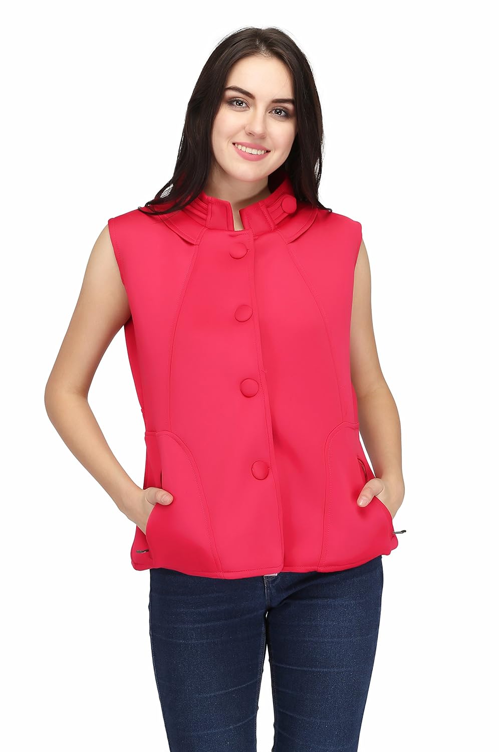 high hill spandex sleeveless jacket for women