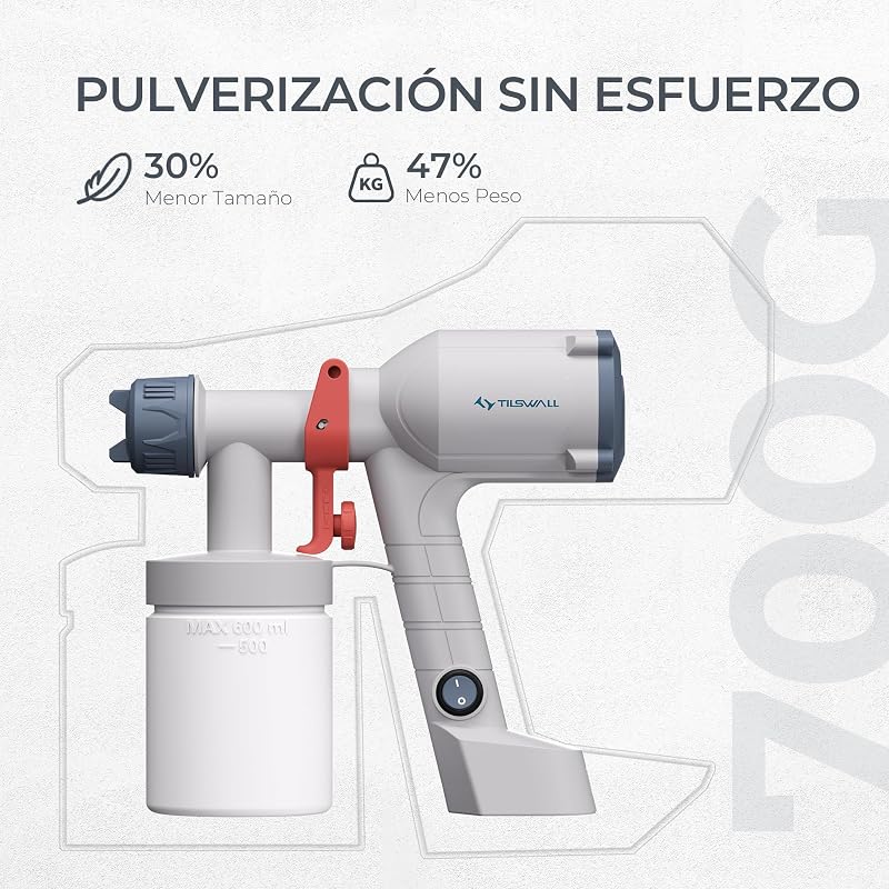 Pistola Pintura Eléctrica Dreamer400  con Cable Depósito 600ml