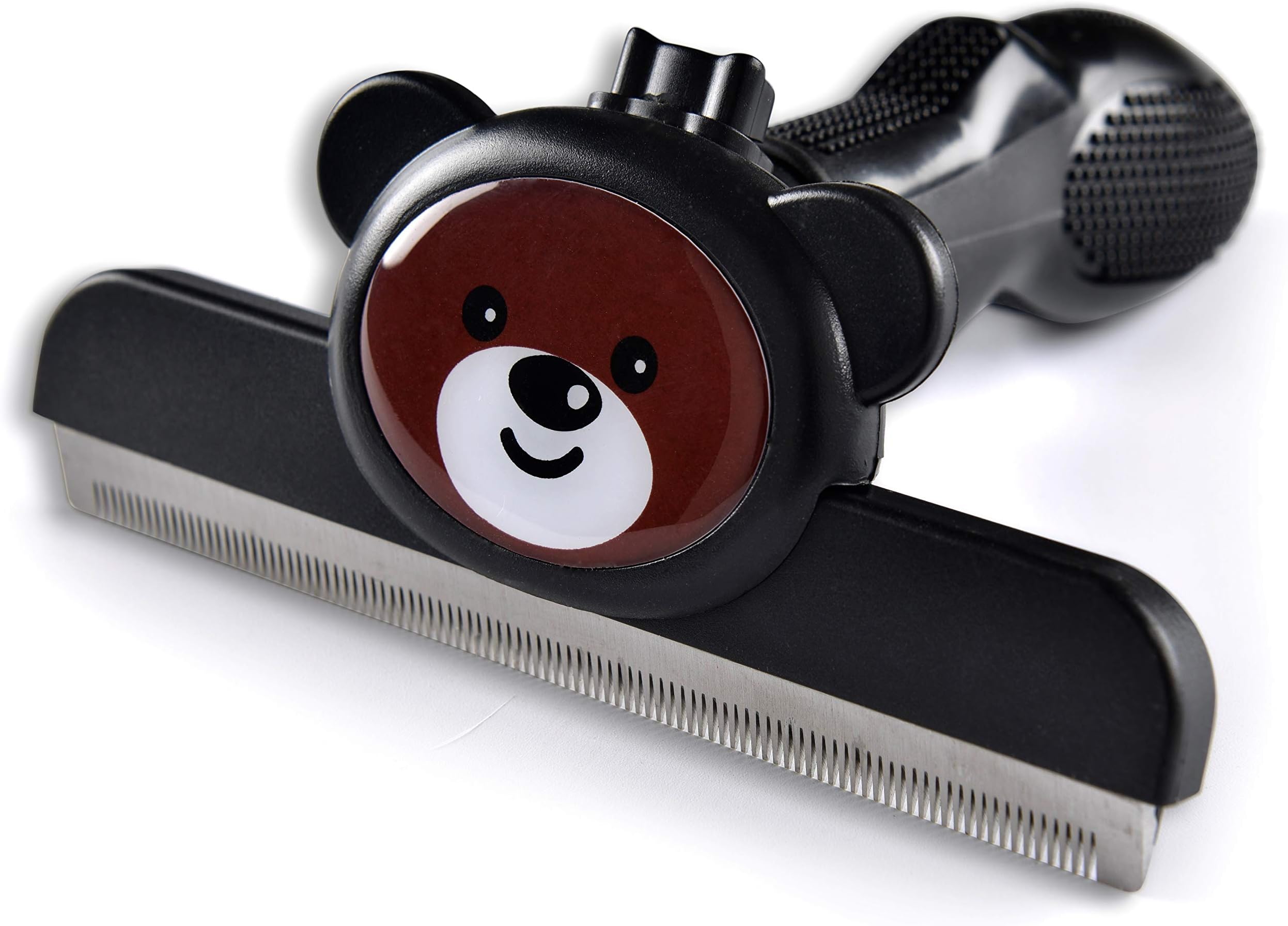 Pet Grooming brush & Deshedding tool - Short & long haired Dogs & Cats – Shedding comb - Removes up to 95% of dead hair – Professional design!