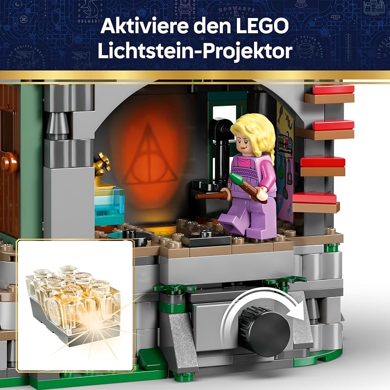 Harry Potter Luna Lovegoods Haus - Modellbau mit Leuchtstein und 5 Minifiguren - Baukasten DIY Deko fürs Schlafzimmer - Kreatives Geschenk für Mädchen, Jungen und Fans ab 10 Jahren - 76467 — Foto 3 von 8