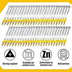Therwen Framing Nails, 21 Degree, Flat D