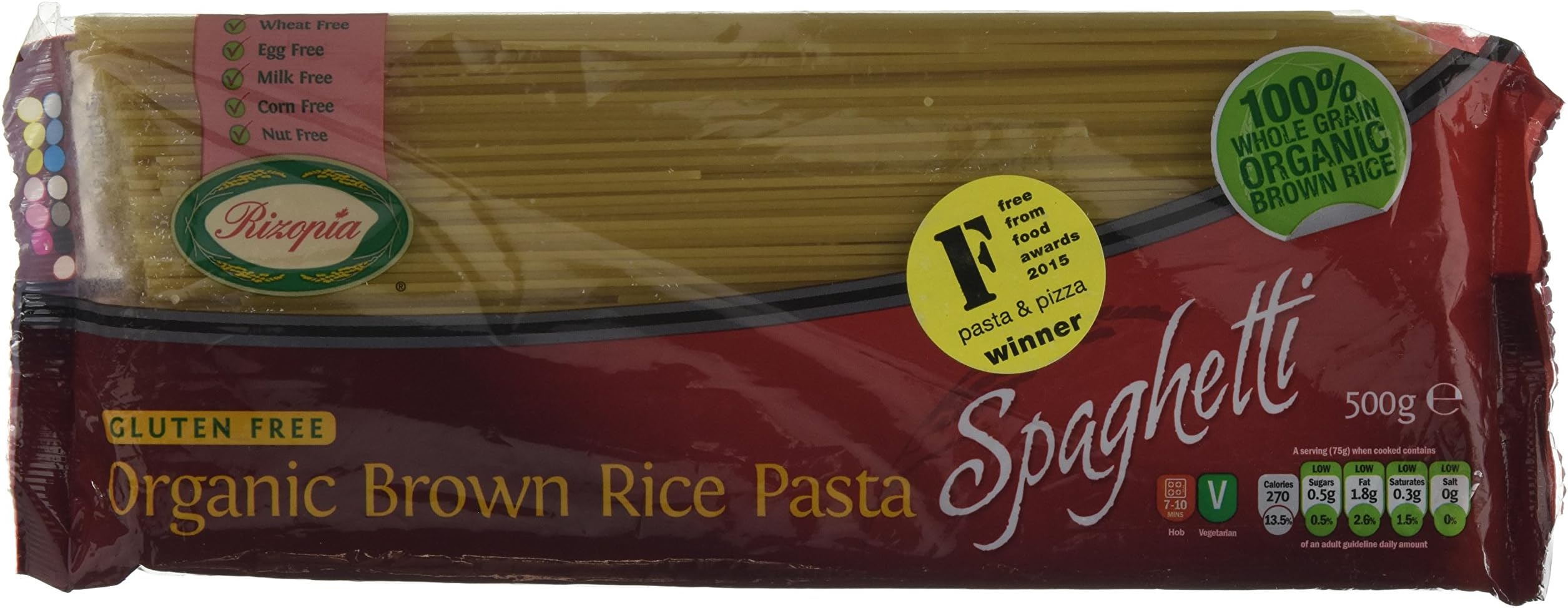 Rizopia Organic Spaghetti, 500g