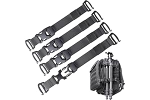 Pitozer Molle Backpack Straps Tactical Rush Tier System Molle Attachment for Tactical Military Backpack Plate Carrier Gear Accessories Compression Fastening Strap Pack Attachment Strap with Buckle