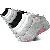 Calvin Klein Womens Quarter Socks - 12 Pack Breathable Cushioned Athletic Ankle Socks for Women for Running and Workout