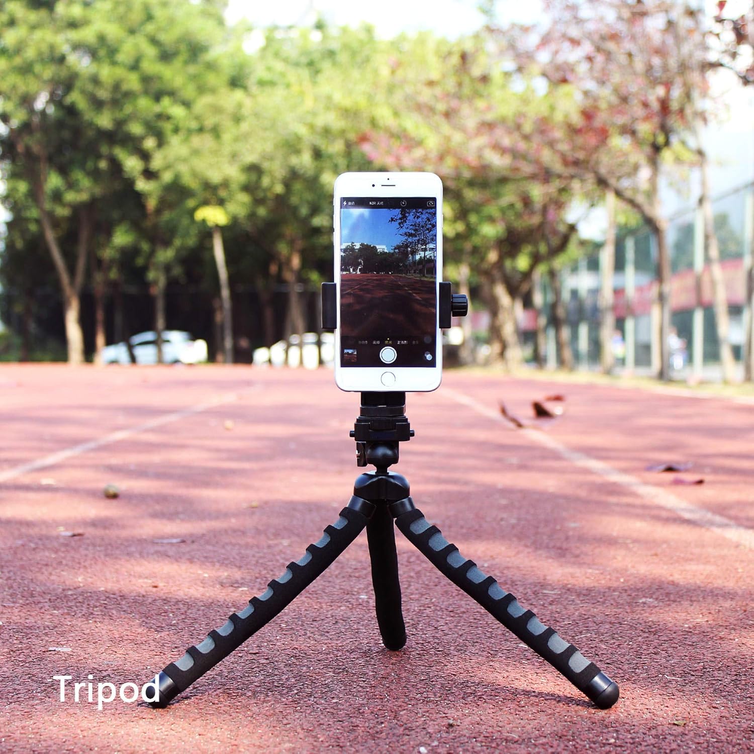 Puroma Universal Cell Phone Tripod Mount Adapter Smartphone Holder Mount Clip for iPhone 8 8plus X, 7 7plus 6 6s 6plus 5 5s, Samsung, Huawei P9 honor 8 and more Phones, Selfie Monopod Adjustable Clamp: Electronics