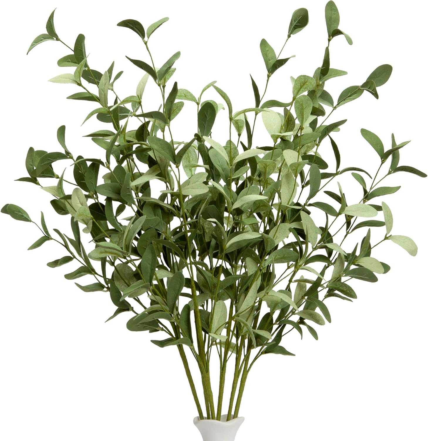 VGIA 6 Pcs Artificial Greenery Stems Eucalyptus Leaf Spray in Green