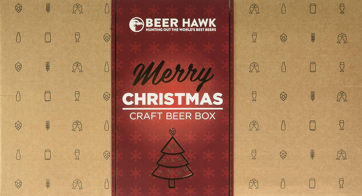 Beer Hawk Craft Beer Christmas Selection Box Christmas Gift Set Beer