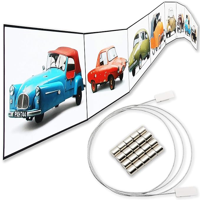 LeTOMA - Fotoseil 50cm mit 5 Magneten inkl. Tesa Powerstrips für einfache und schnelle Befestigung an Wänden, Türen, Fenstern