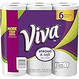 VIVA Choose-A-Sheet Paper Towels, White, Regular Roll, 6 Rolls