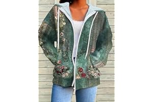 Women's Zip Up Hoodies Long Sleeve Drawstring Hooded Sweatshirts Full Zip Lightweight Tops with Pockets