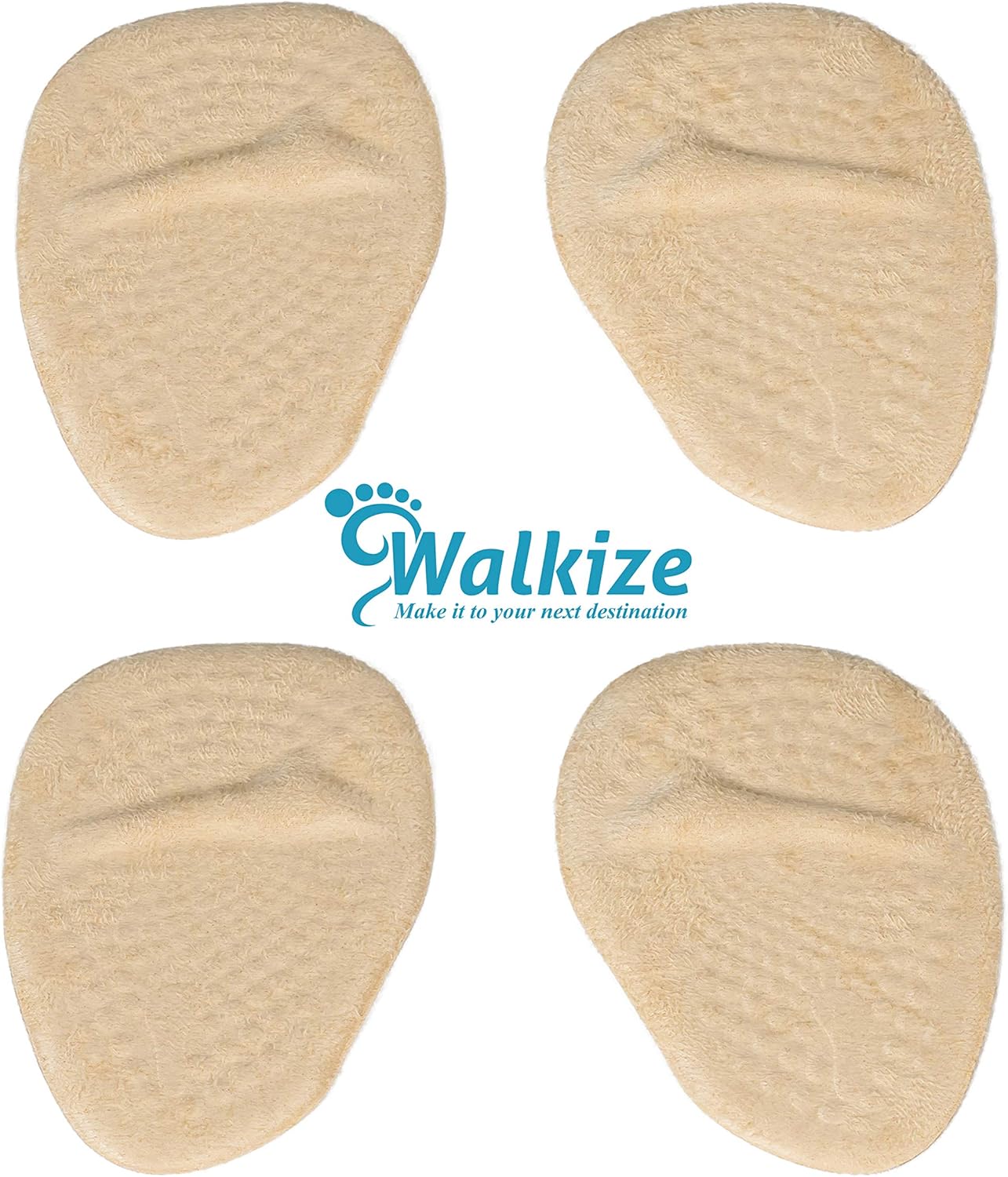 Metatarsal Pads | Metatarsal Pads for Women | Ball of Foot Cushions (2 Pairs Foot Pads) All Day Pain Relief and Comfort One Size Fits Shoe Inserts for Women (Beige): Health & Personal Care
