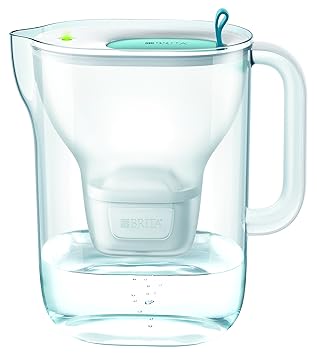 BRITA Wasserfilter Style XL hellblau inkl. 1 MAXTRA+ Filterkartusche – Großer BRITA Filter in modernem Design zur Reduzierung von Kalk, Chlor & geschmacksstörenden Stoffen