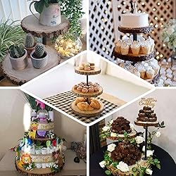 Efavormart 19" Tall | 3 Tier Rustic Cupcake