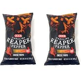 HEB Carolina Reaper Pepper Hot Cheese Puffs Chips - 2 bags