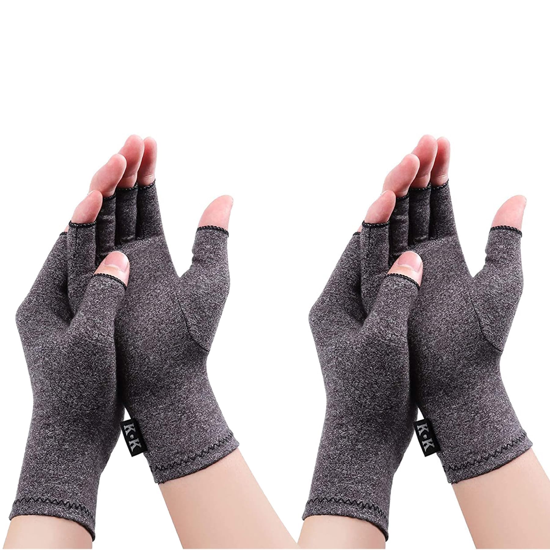 Gebell Fingerless Gloves For Women Men – Breathable Soft Cotton Half Finger Glove Spandex Blend, Comfortable Fit, Moisture-Wicking, Ideal for Sports Working