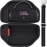 Baval Hard Portable Case Compatible with JBL Charge 6/Charge 5 Portable Waterproof Bluetooth Speaker(Black Case)