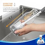 MR.SIGA Long Handle Bottle Brush 2 Pack Non-Scratch Nylon Bristles Gray view 4