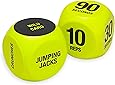 SPRI Exercise Dice (6-Sided) - Game for Group Fitness & Exercise Classes - Includes Push Ups, Squats, Lunges, Jumping Jacks, Crunches & Wildcard (Includes Carrying Bag)