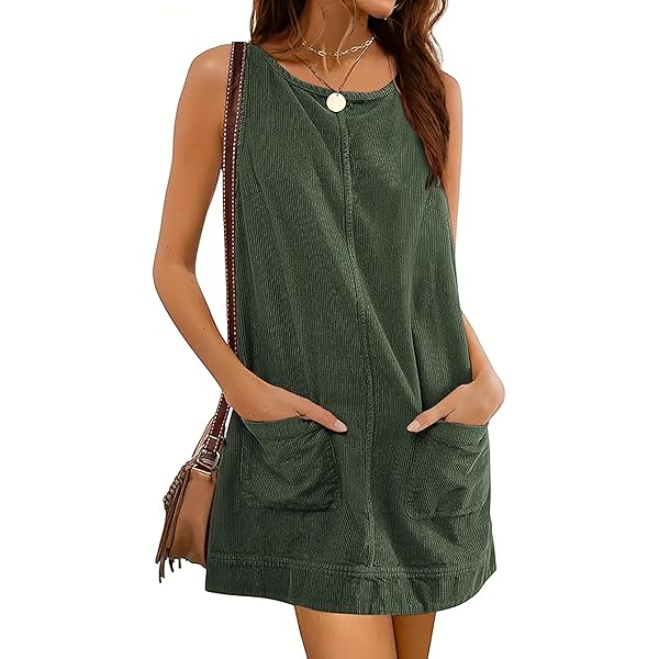 cider green corset dress Tima Corduroy Overall Dress (More Colors) – Grace Boutique main image 1