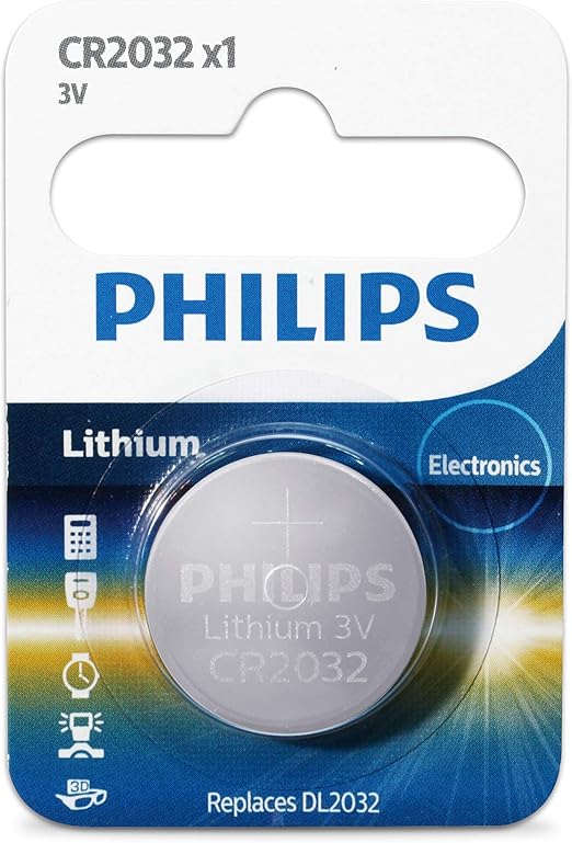 Bateria Cr2032 3v Philips cartela com 5 uns 