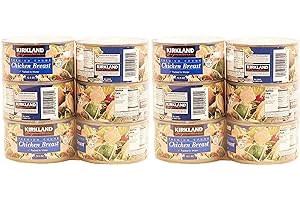 Kirkland Signature Premium Chunk Chicken Breast Packed in Water BRVDsj, 2Packs (12.5 Ounce, 6 Count)