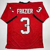 Facsimile Autographed Nate Frazier Georgia Red Reprint Laser Auto College Football Jersey Size Men's XL