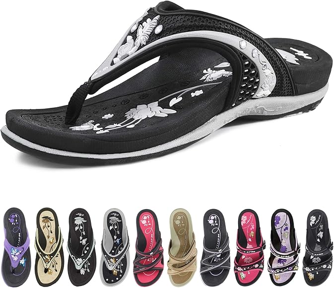 walking flip flops womens